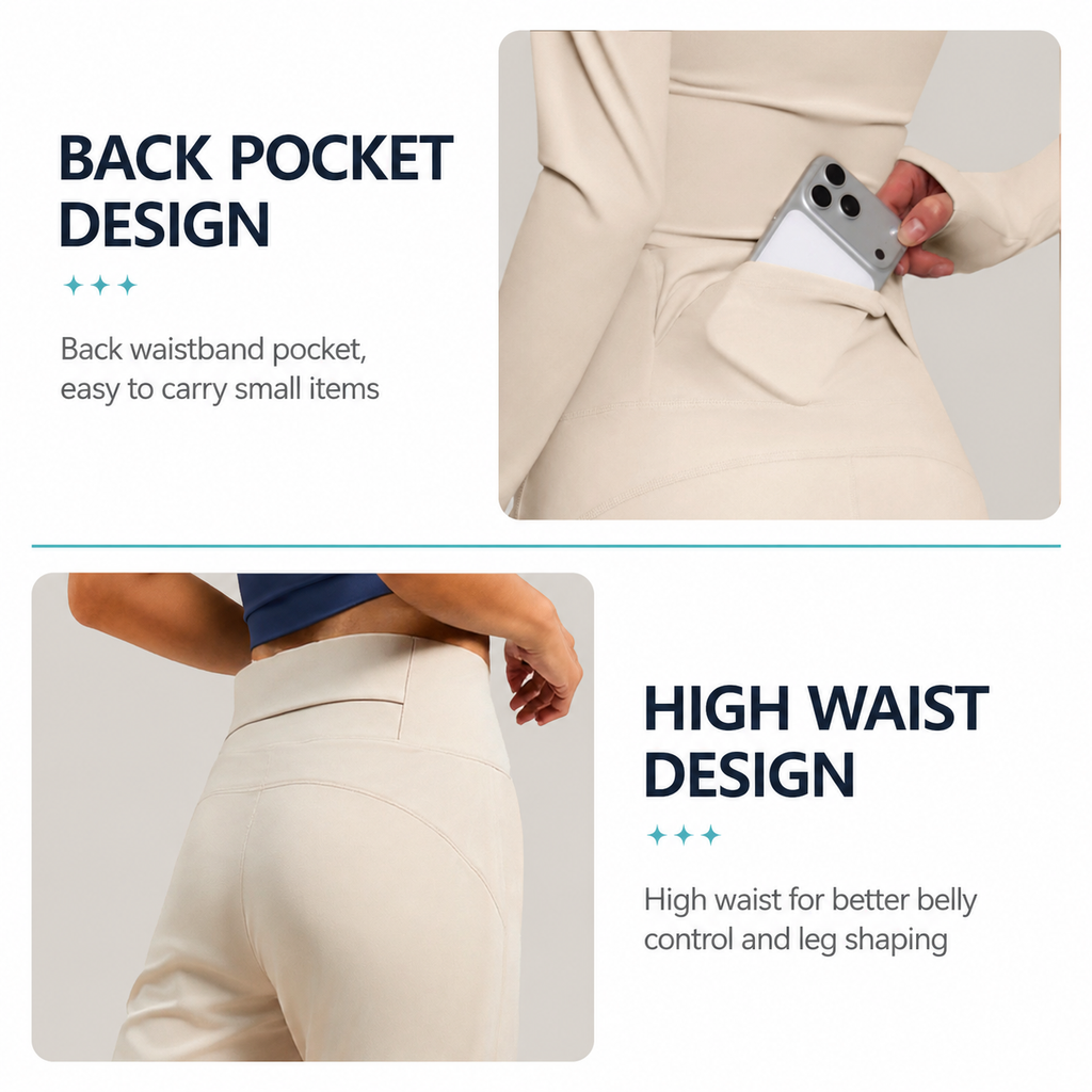 Women's High Waisted Straight Leg Yoga Pants (XXL size)- White Loose Fit Activewear with Back Waist Pocket for Pilates, Yoga, Gym, Walking and Everyday Lounge Wear
